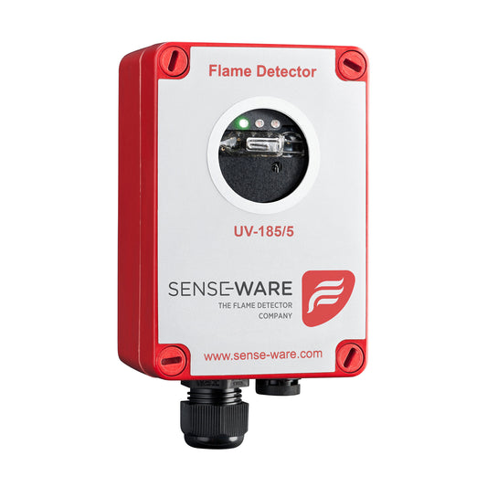Ultraviolet (UV) Flame Detector, UV-185/5CZ (GRP Red Housing)